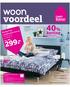 woon voordeel 40% korting Boxspringcombinatie Arhus van 499 4-delige set 2 boxsprings + 1 binnenveringmatras + 1 hoofdbord