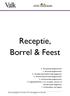 Receptie, Borrel & Feest