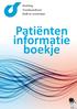 Patiënten informatie boekje