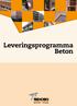 Leveringsprogramma Beton