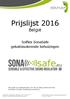 Prijslijst 2016. België. Solflex SonaSafe geluidsisolerende behuizingen