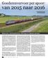 Goederenvervoer per spoor: van 2015 naar 2016. Mooie locs- veel transitvervoer- DB Cargo en Captrain winnaars