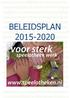 BELEIDSPLAN 2015-2020