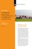 factsheet Ontwikkeling van sportparticipatie, verenigingslidmaatschap en vrijwilligerswerk in de sport) Behoefte aan recente informatie over sport