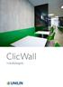 FOTO LOCATIE. ClicWall Installatiegids