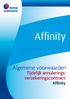 Affinity. Affinity. Affinity. Algemene voorwaarden. Tijdelijk annuleringsverzekeringscontract: Affinity. Affinity. Affinity