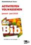 ACTIVITEITEN VOLWASSENEN