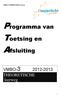 VMBO-3 THEORETISCHE leerweg 2012-2013 Programma van Toetsing en Afsluiting