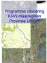 Programma uitvoering KRW-maatregelen Provincie Utrecht. Kader voor besteding middelen en concept programma KRW-maatregelen