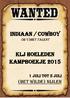 Indiaan / cowboy. KLJ HOELEDEN Kampboekje 2015