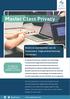 Master Class Privacy