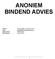 ANONIEM BINDEND ADVIES