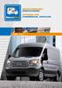 BEDRIJFSWAGEN- INRICHTINGEN FITTINGS FOR COMMERCIAL VEHICLES FORD TRANSIT