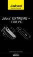 Jabra EXTREME FOR PC. jabra GEBRUIKERSHANDLEIDING