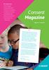 Consent. Magazine. Met aandacht voor: Sturen op geluk. Ouderbetrokkenheid. School voor de toekomst. Academie VCO Consent.