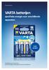 VARTA batterijen. specifieke energie voor verschillende apparaten. trndproject. trnd projectboek