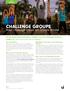 CHALLENGE GROUPS. Waar Challenge Doelen een Lifestyle Worden