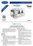 30RQ 182-522. Lucht-water warmtepompen met geïntegreerde hydromodule. Nominale koelcapaciteit 175-470 kw Nominale verwarmingscapaciteit 184-554 kw