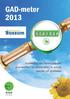 GAD-meter 2013. Inzameling van huishoudelijke grondstoffen en afvalstoffen in woord, tabellen en grafieken. Grondstoffen en Afvalstoffen Dienst