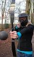 ARCHERY TAG. Benodigdheden: 8-12 bogen en pijlen 10 maskers 2 Targets Afzetlint Evt objecten om achter te schuilen