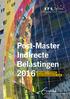 POST-MASTER INTERNATIONAAL & EUROPEES BELASTINGRECHT Post-Master Indirecte Belastingen 2016 IEDERE DINSDAGMIDDAG EN -AVOND