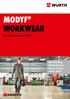 MODYF WORKWEAR. Aanvulling catalogus 2015