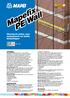 Mapefix PE Wall. Chemisch anker voor metselwerk en lichte belastingen