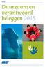 Verslag. Duurzaam en verantwoord beleggen 2015