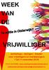 VRIJWILLIGER. workshops lezingen theater voor vrijwilligers en mantelzorgers 7 tot 11 november 2016