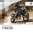 Handleiding F 800 S. BMW Motorrad. The Ultimate Riding Machine