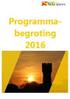 Programmabegroting. Het beeldmateriaal op de omslag staat symbool voor een aantal (belangrijke) onderwerpen uit de begroting 2012.