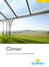 VERANDA. Climax. Pergola s en terrasoverkappingen CLIMAX VERANDA- / SERREDAK