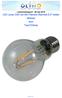 Lampmeetrapport - 28 sep 2016 LED Lamp 230V bol 4W Filament Warmwit E27 helder dimbaar door TopLEDshop