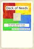 Deck of Needs. De snelste manier om de 'juiste' woorden te vinden