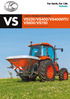 KUBOTA PENDELSTROOIERS VS220/VS400/VS400VITI/ VS600/VS750. Pendelstrooiers met een werkbreedte tot 15m