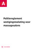 Politiereglement vestigingstoelating voor massagesalons