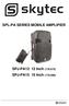 SPL-PA SERIES MOBILE AMPLIFIER. SPJ-PA12 12 Inch ( ) SPJ-PA15 15 Inch ( )