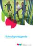 Schoolsportagenda Schooljaar