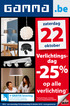 -25 % .be. op alle. verlichting * Verlichtingsdag. zaterdag. oktober. + Gratis levering