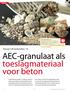 AEC-granulaat als toeslagmateriaal voor beton. Nieuwe CUR-Aanbeveling 116