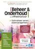 Onderhoud. [Beheer & 1931 congrescentrum Brabanthallen 11 e Conferentie > woensdag 8 maart 2017 Masterclass > Donderdag 9 maart 2017