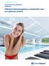 PRODUCTBROCHURE Zwembadontvochtigingsunit CAIR pool. Efficiënte klimaatregeling in zwembaden voor een optimaal comfort