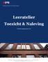 Leeratelier Toezicht & Naleving