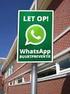 Attentie! WhatsApp buurtpreventie