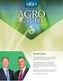 Agro-Nieuwsbrief. AGRO-Nieuwsbrief. Voorwoord. Uitgave: augustus 2014