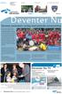 Deventer presenteert verslag internationale samenwerking. Deventer Nu NIEUWS VAN DE GEMEENTE DEVENTER - 15 juni 011 PAGINA PAGINA 4 PAGINA