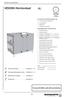 VEX260 Horizontaal VEX200. Productinformatie...Hoofdstuk Montage (Montageinstructie)...Hoofdstuk Elektrische installatie...