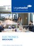 Electronics ELECTRONICS BROCHURE. e-screens, e-boards, montage oplossingen en meer