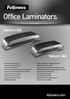 Office Laminators. fellowes.com