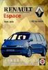 Renault ESPACE. Instructieboekje